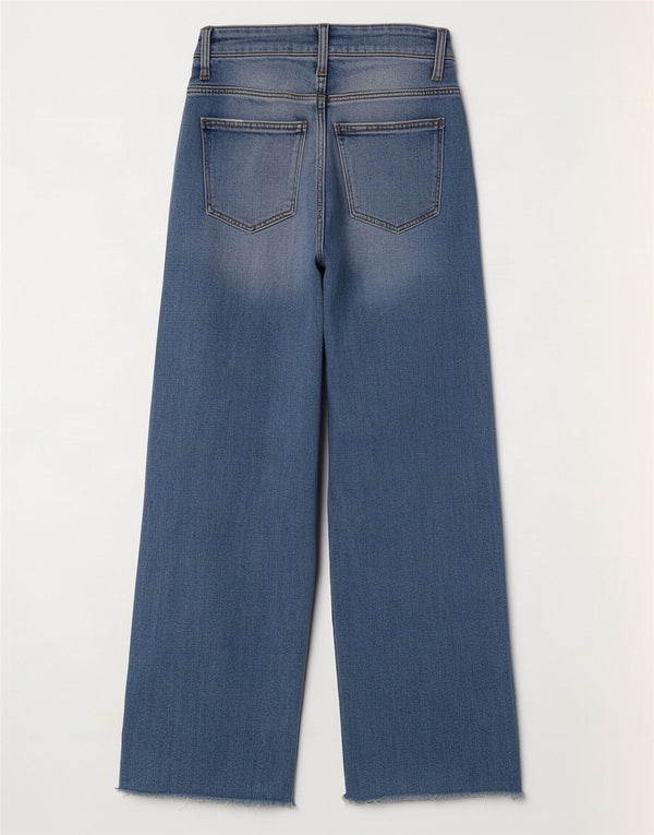 Женские широкие джинсы с завышенной талией Zara EU 34 2XS W24 L27 синие