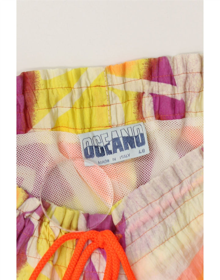 Мужские шорты для плавания Oceano IT 48, средний разноцветный полиамид с геометрическим рисунком