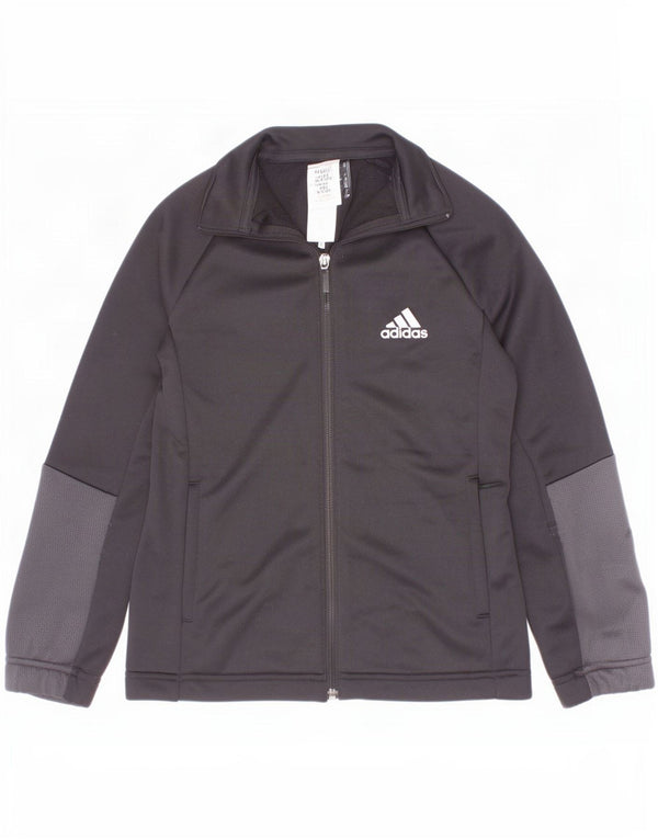 Спортивный костюм Adidas Aeroready для мальчиков, верхняя куртка 7-8 лет, черный с цветными блоками