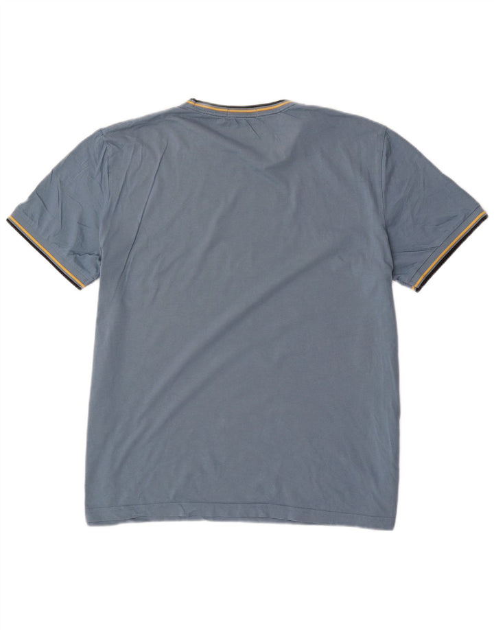 Мужская футболка Fred Perry Top XL из хлопка в синюю полоску