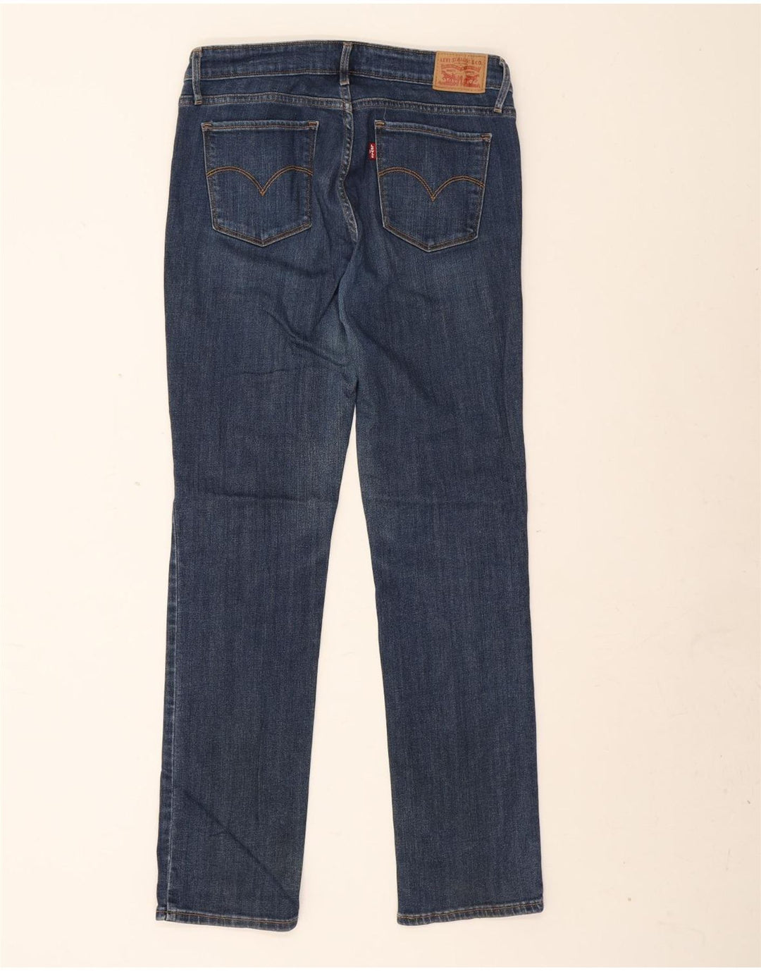 Женские прямые джинсы Levi's 714 W31 L32 синие, хлопок