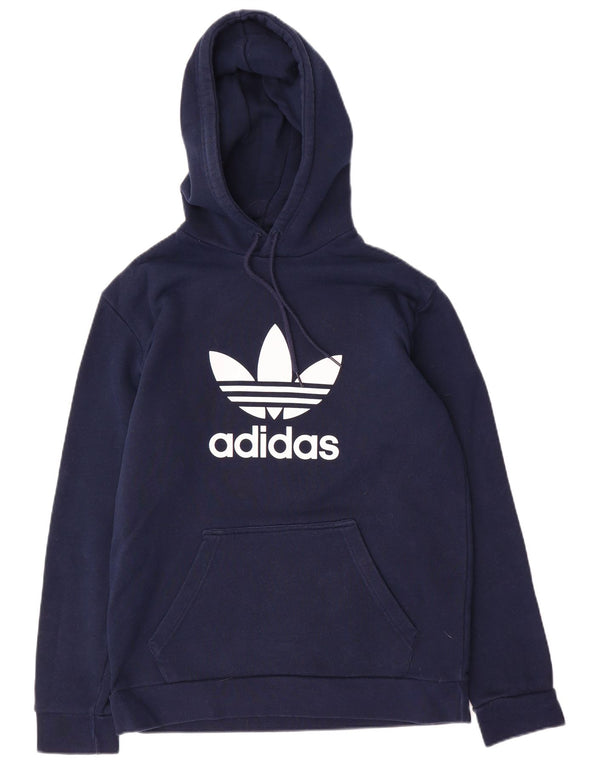 Мужской джемпер с капюшоном Adidas с рисунком, средний, темно-синий, хлопок