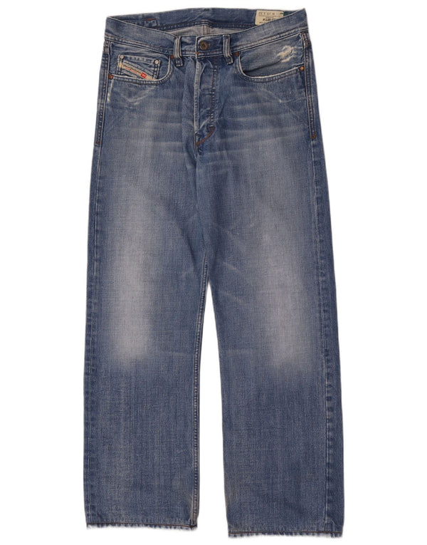 Мужские прямые джинсы Diesel KURATT W30 L32, синий хлопок