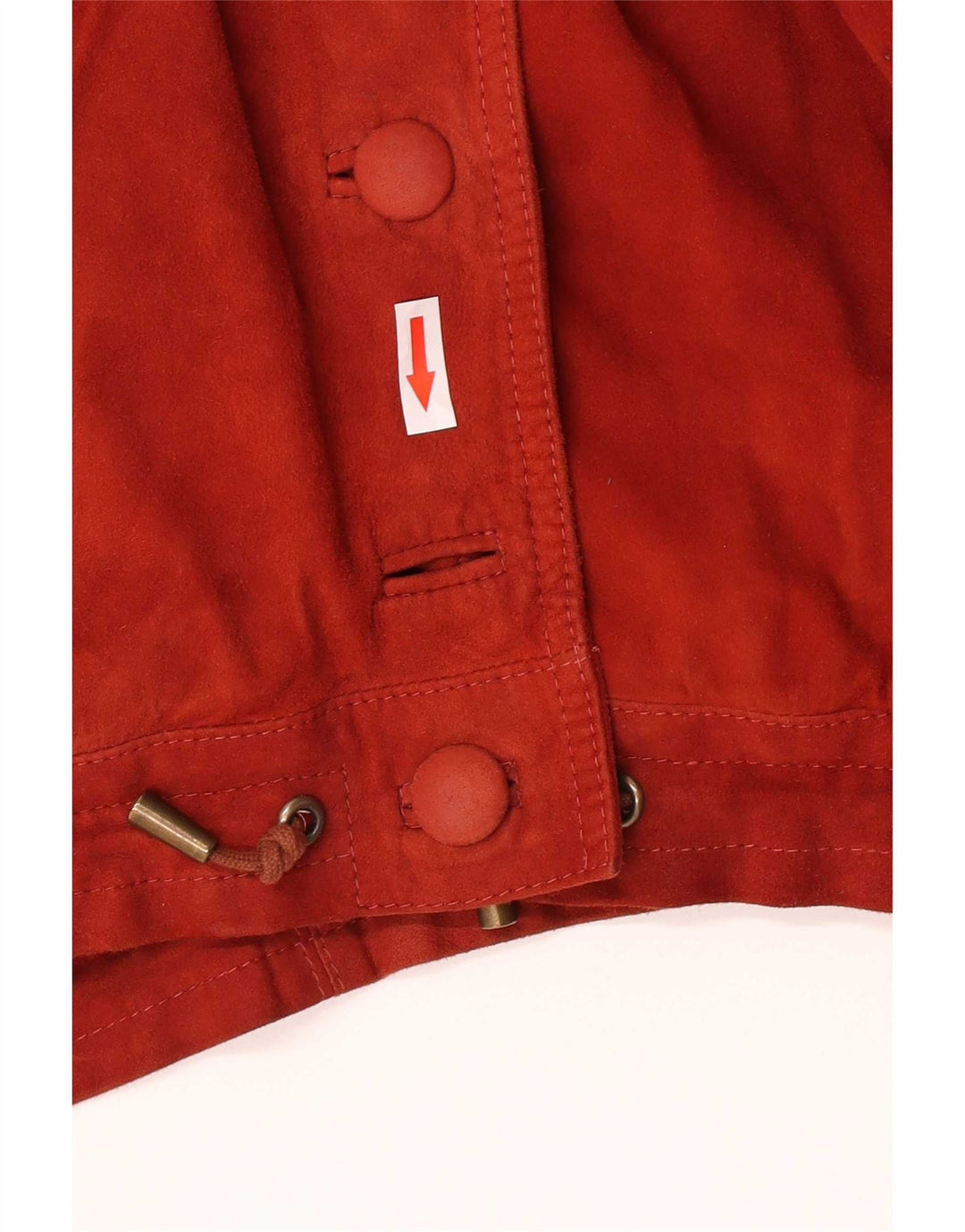 Винтажная женская замшевая куртка оверсайз IT 44 Medium Red Leather