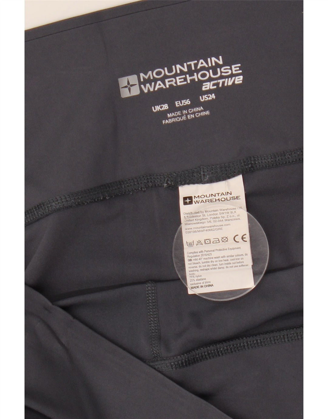 Женские укороченные леггинсы Mountain Warehouse, США 24, 4XL, серый нейлон
