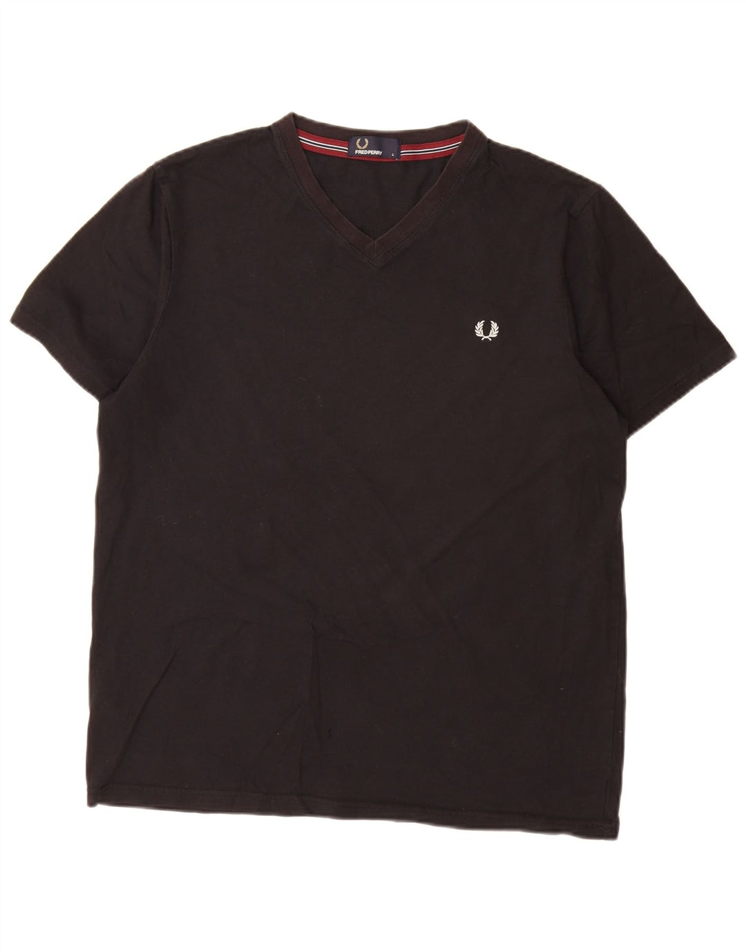 Мужская футболка Fred Perry, большой черный хлопок