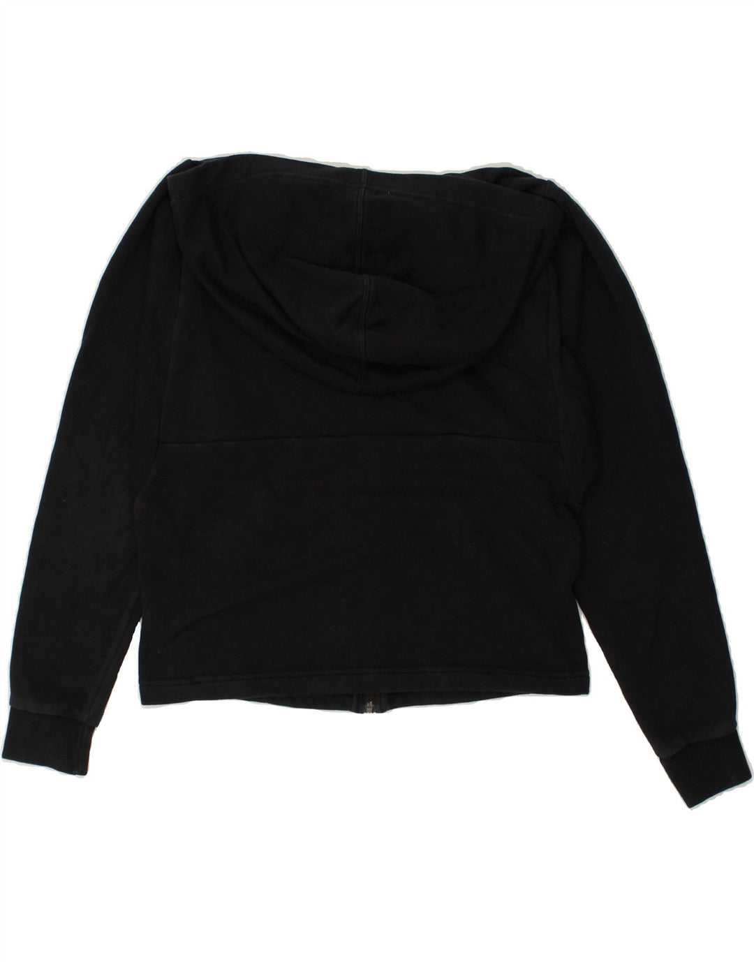 PUMA Womens Zip Hoodie Sweater UK 10 Small Black | Vintage Puma | Thrift | Second-Hand Puma | Used Clothing | Messina Hembry 