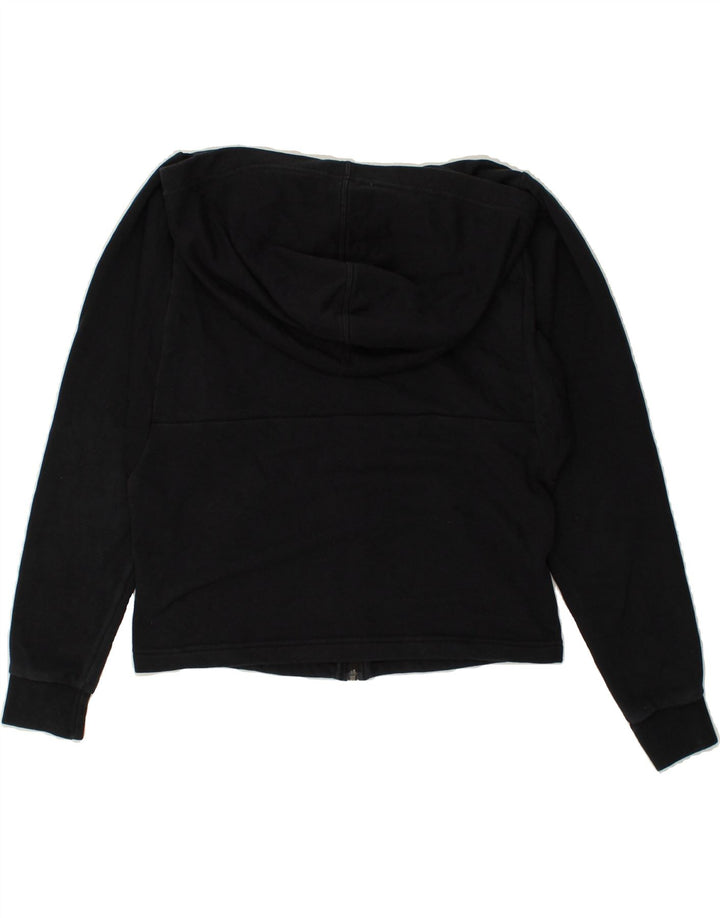 PUMA Womens Zip Hoodie Sweater UK 10 Small Black | Vintage Puma | Thrift | Second-Hand Puma | Used Clothing | Messina Hembry 