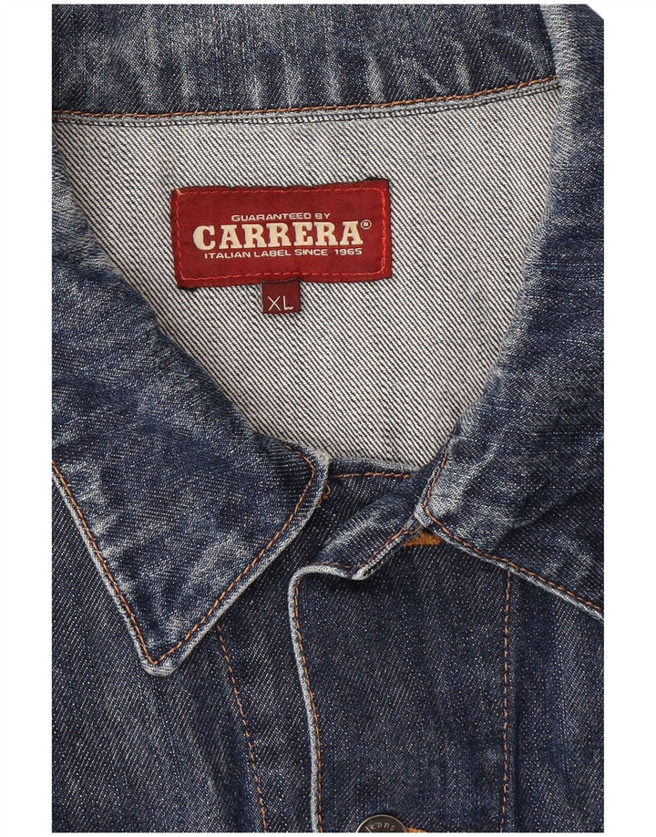 Мужская джинсовая куртка Carrera UK 42 XL, темно-синяя, хлопок