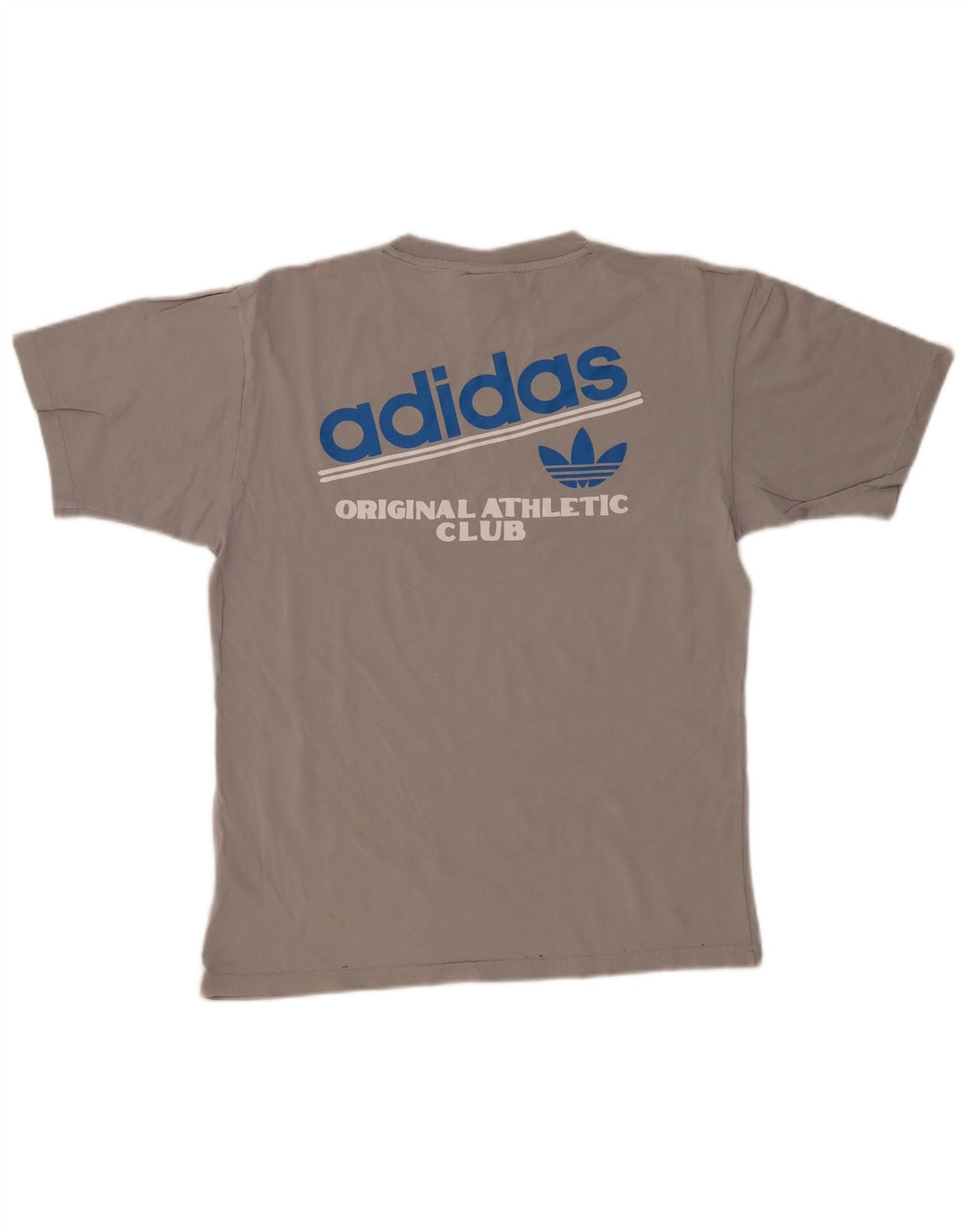 Мужская футболка с рисунком Adidas, маленькая, серая