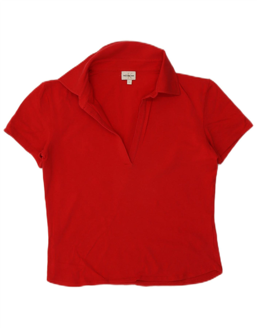 Женская рубашка поло Calvin Klein среднего красного цвета