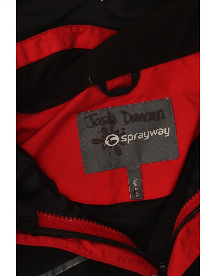 Ветровка Sprayway для девочек с капюшоном, 10–11 лет, черный полиэстер