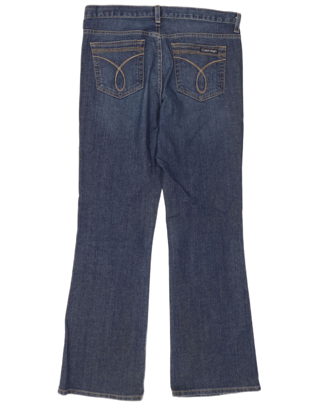 Женские джинсы Bootcut CALVIN KLEIN, США 10, большие, W30 L32, синие, хлопок