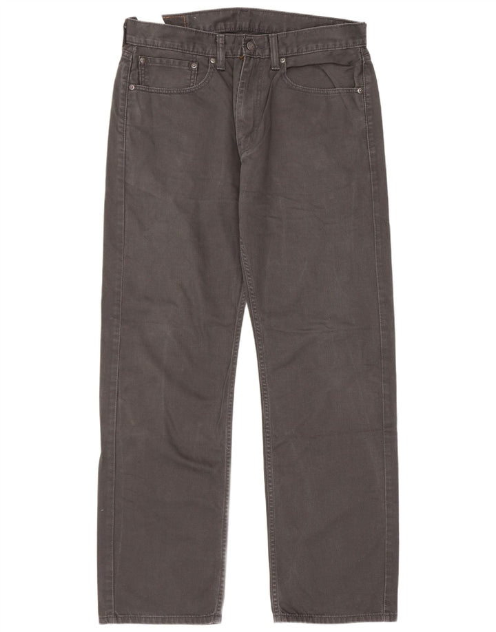 Мужские прямые джинсы Levi's 505 W34 L32 серые, хлопок