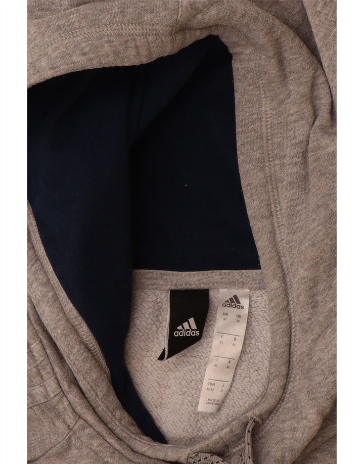 Мужской джемпер с капюшоном ADIDAS, средний разноцветный, хлопок с цветными блоками