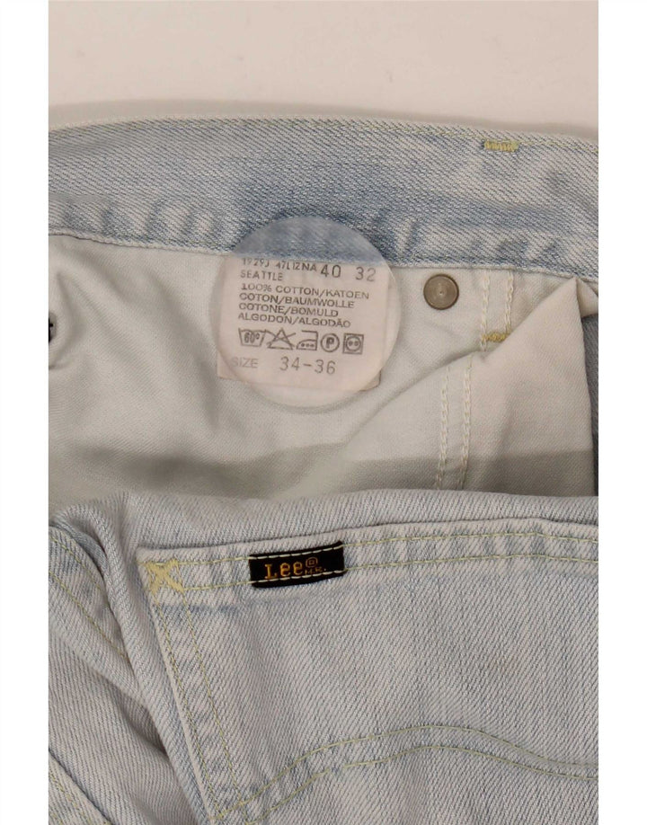 Мужские прямые джинсы Lee W34 L30, синий хлопок