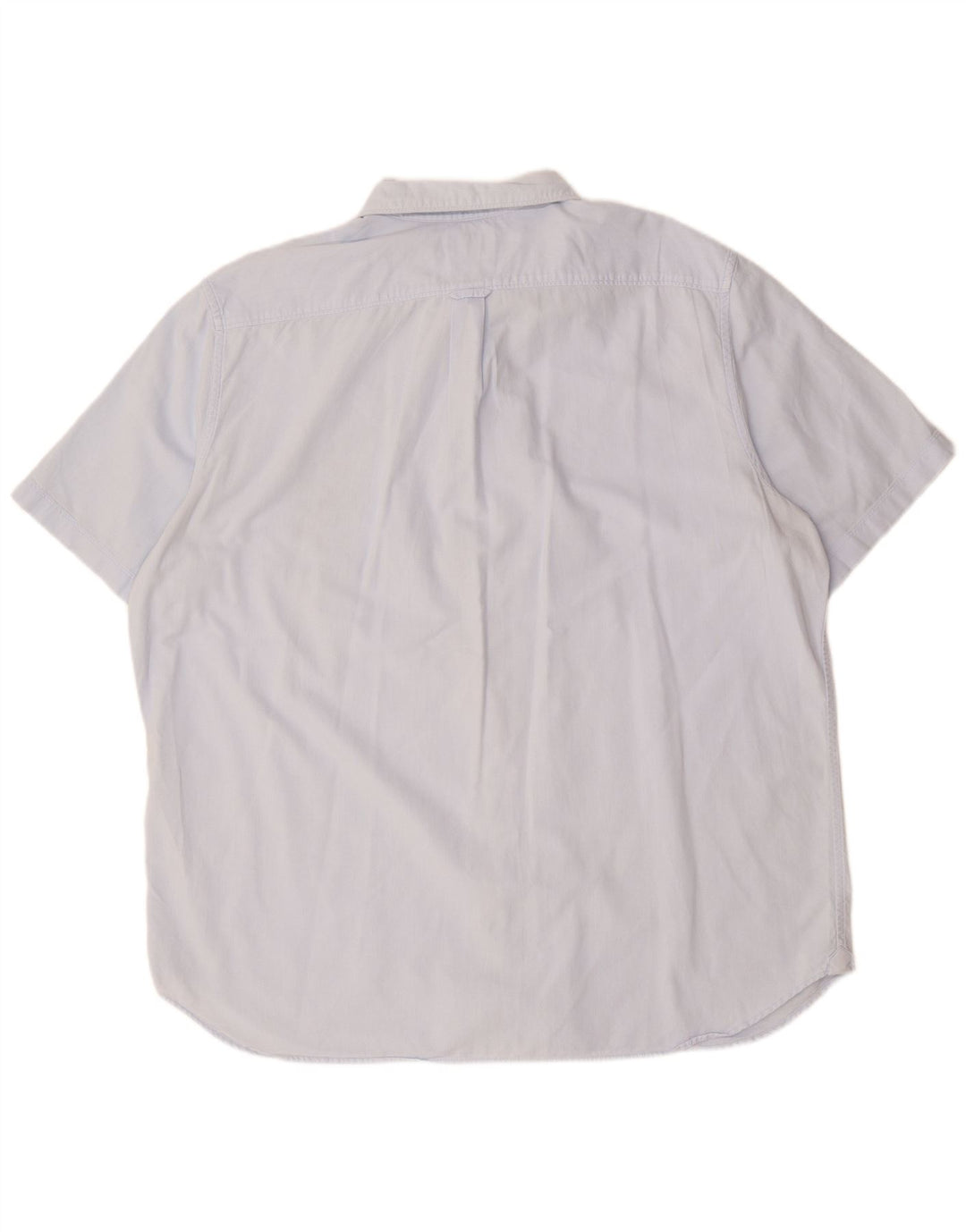 TIMBERLAND Мужская рубашка обычного кроя с коротким рукавом 3XL, синяя, хлопок