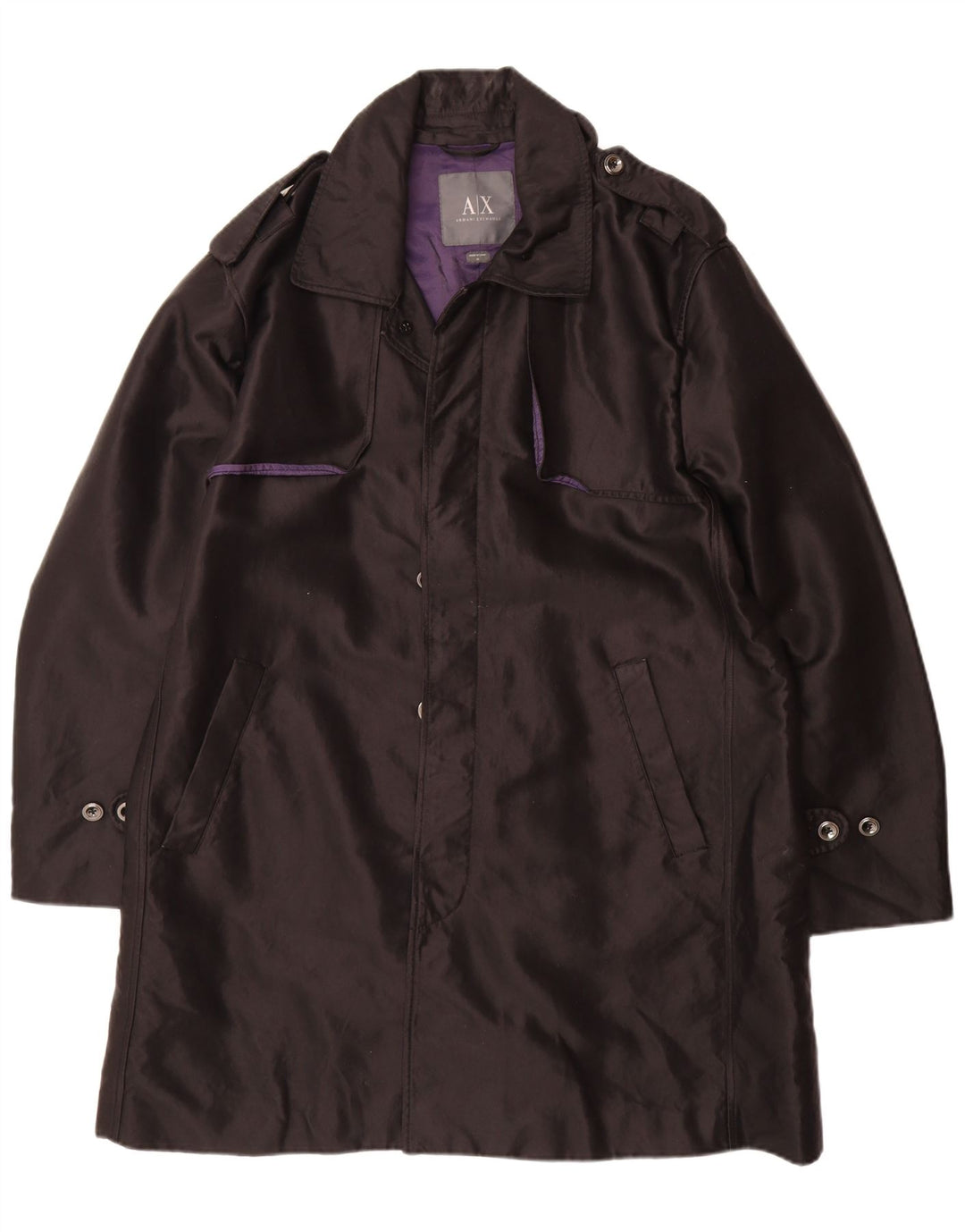 Мужской тренч Armani Exchange UK 42 XL, черный хлопок