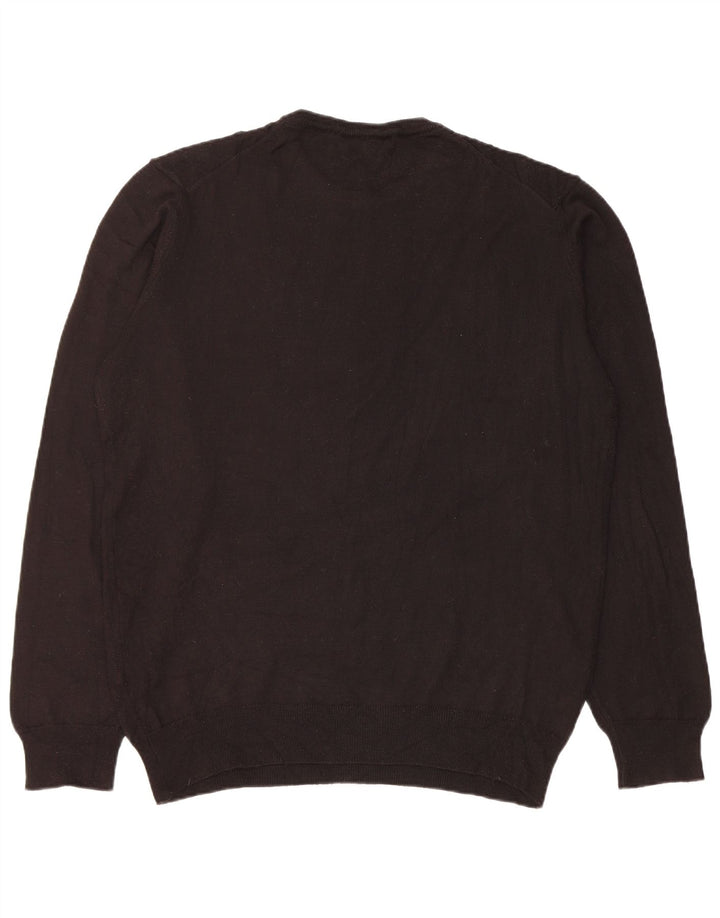 Мужской свитер K-Way с круглым вырезом 2XL, черный акрил