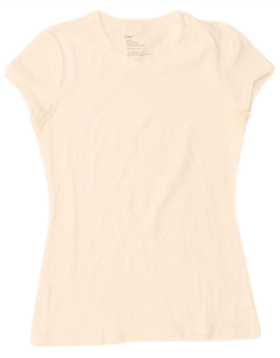 Женская футболка Gap Top UK 10, маленькая, белый хлопок