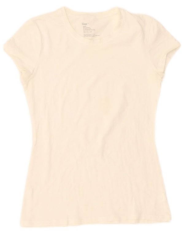 Женская футболка Gap Top UK 10, маленькая, белый хлопок