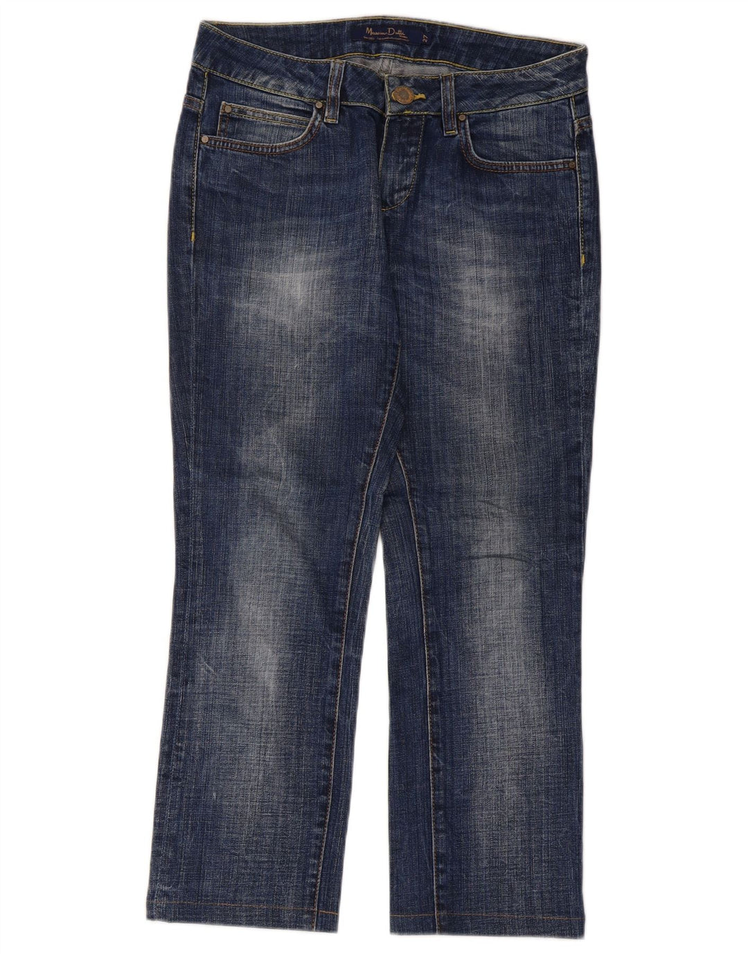 Женские укороченные джинсы Massimo Dutti W27 L25, синий хлопок