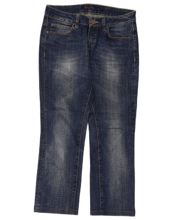 Женские укороченные джинсы Massimo Dutti W27 L25, синий хлопок