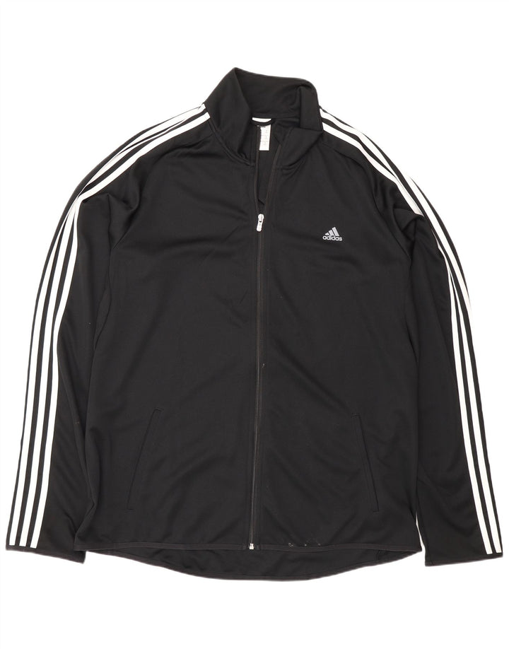 Мужская спортивная куртка Adidas Climalite 2XL, черный полиэстер