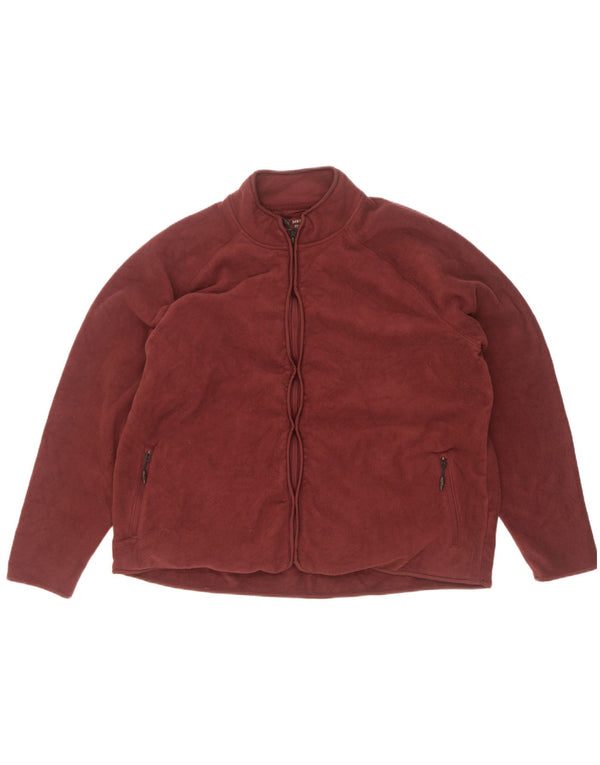 Женская флисовая куртка Marks & Spencer UK 22 3XL бордовый полиэстер