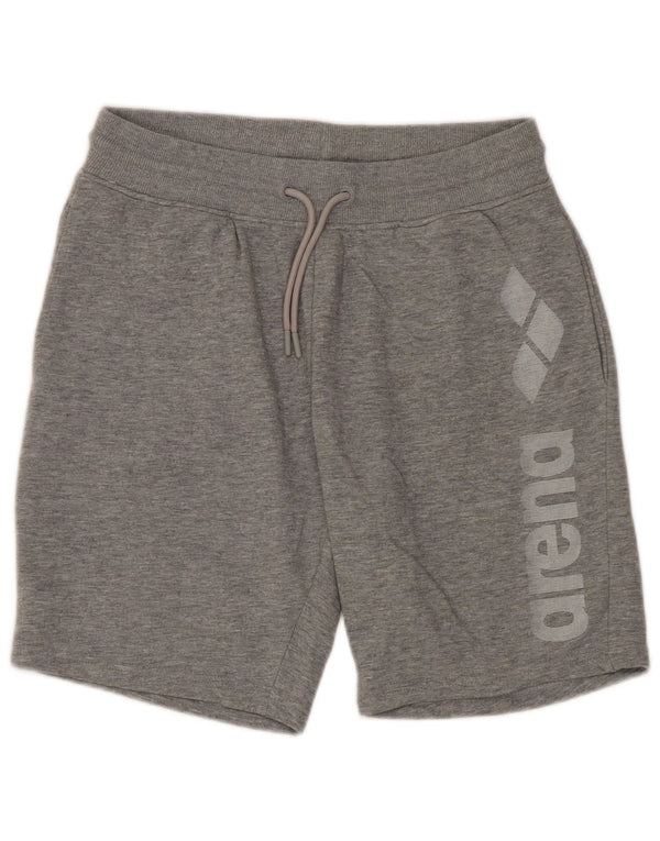Женские спортивные шорты Arena с графическим рисунком UK 10, маленькие серые хлопковые