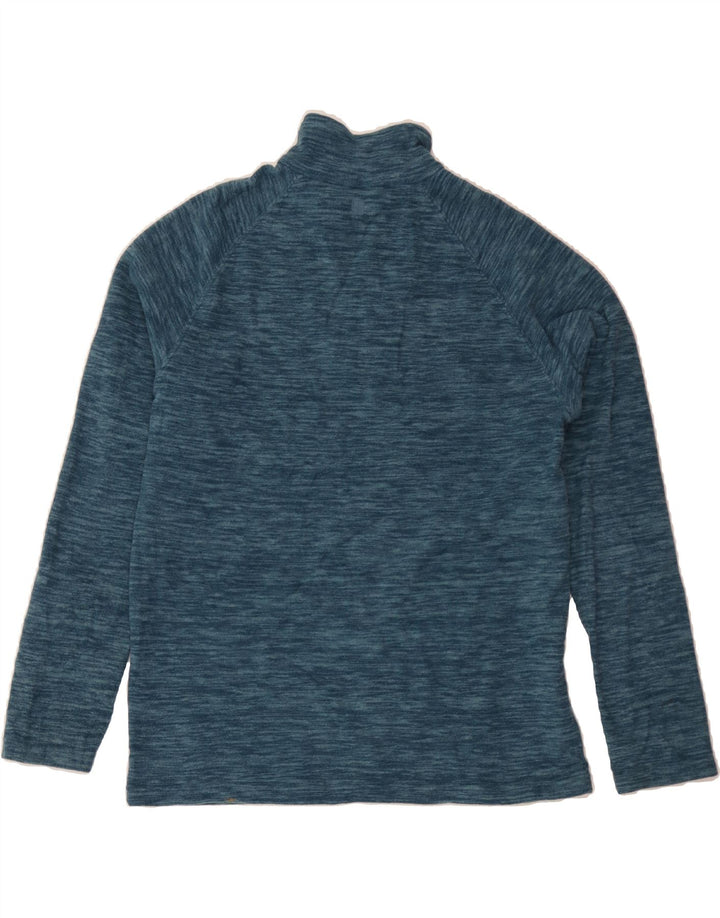 MOUNTAIN WAREHOUSE Mens Zip Neck Fleece Jumper Small Blue Polyester Vintage Mountain Warehouse and Second-Hand Mountain Warehouse from Messina Hembry 