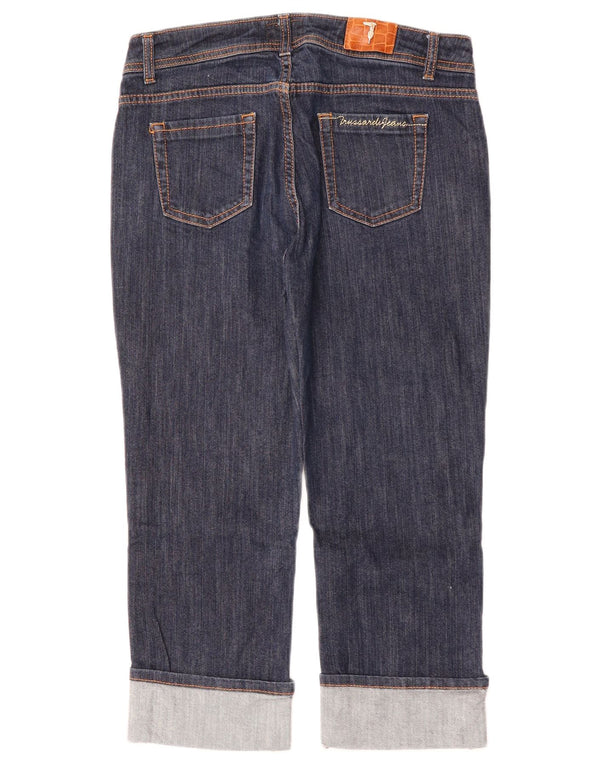 TRUSSARDI Женские джинсы-капри W29 L22 Темно-синие, хлопок