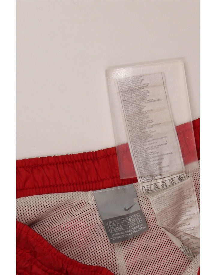 Мужские спортивные брюки NIKE, большие красные нейлоновые брюки