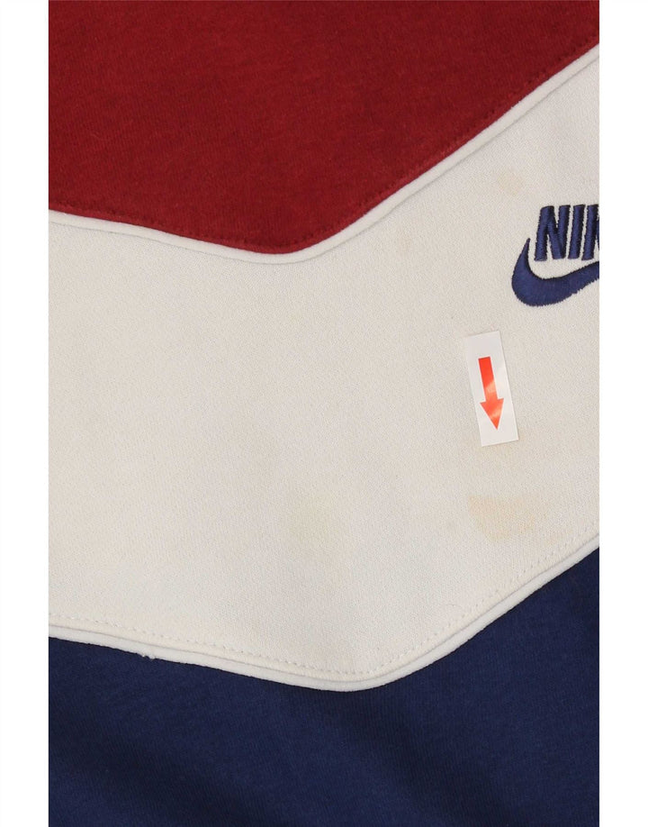 Женский джемпер с капюшоном большого размера Nike UK 10, маленький разноцветный цветной блок