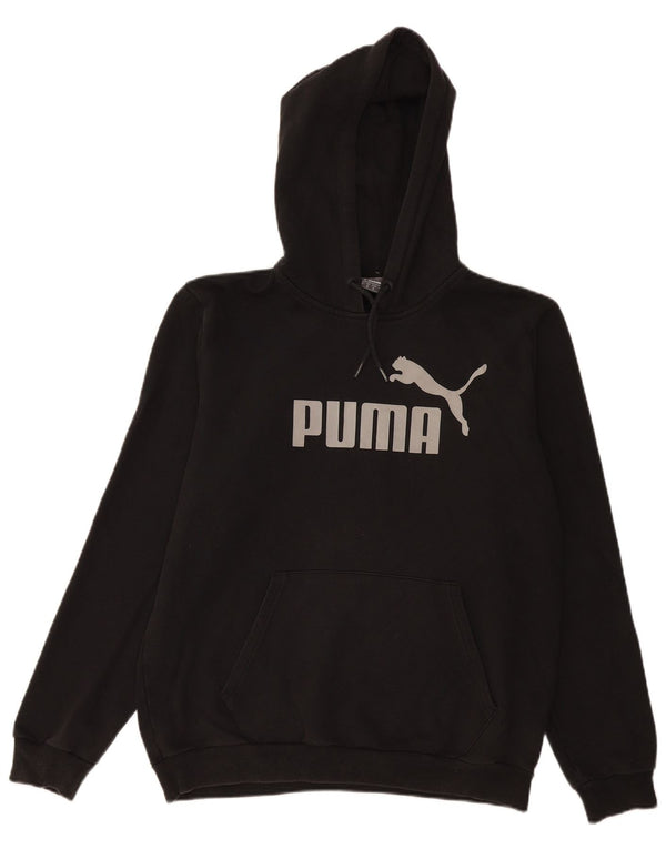 Женский джемпер с капюшоном PUMA UK 14, средний черный, хлопок