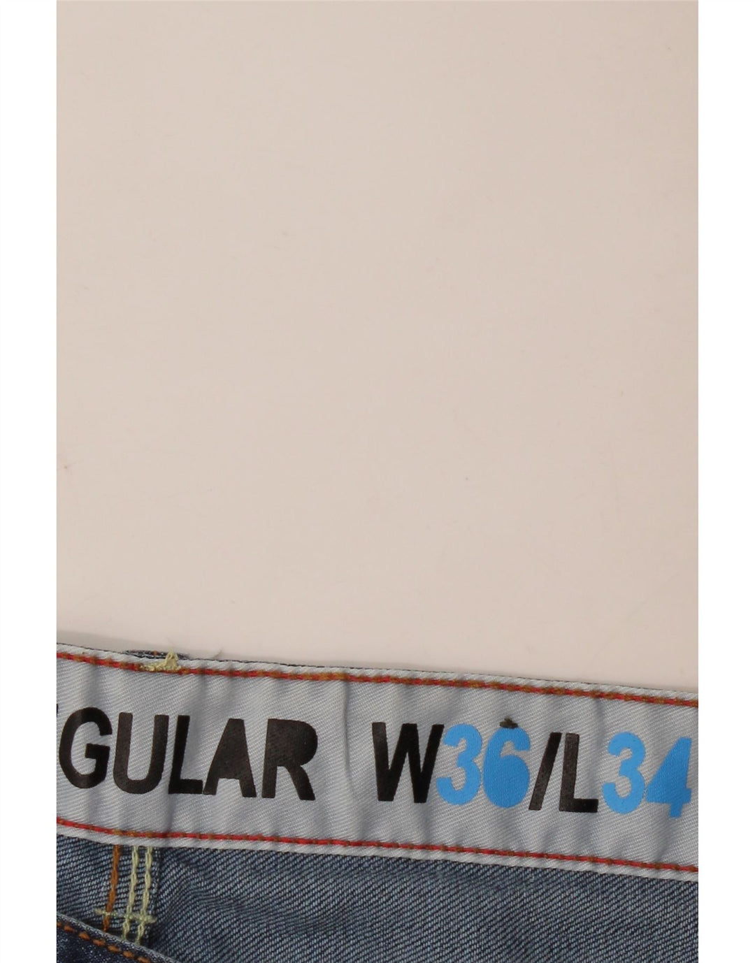 Мужские прямые джинсы Fcuk обычного кроя W36 L34 синие