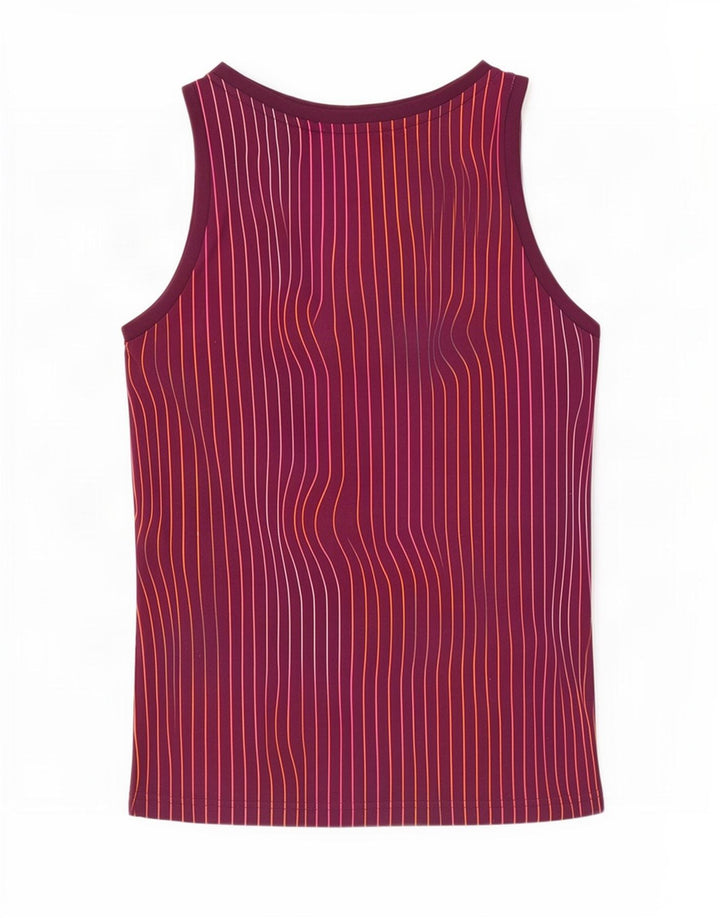 Adidas Mens Graphic Vest Top XS Бордовый Полосатый Полиэстер