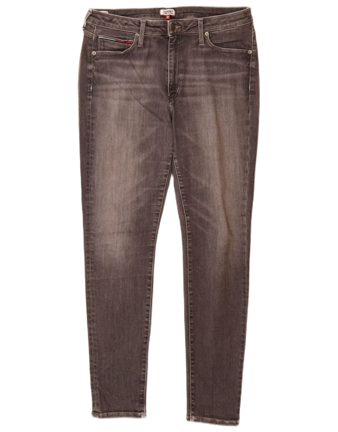 TOMMY HILFIGER Женские джинсы скинни W32 L30 Серый хлопок