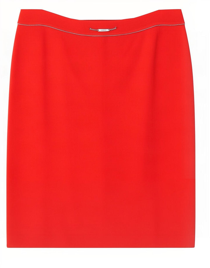 Юбка женская прямая Escada IT 42 Medium W32 Красная шерсть