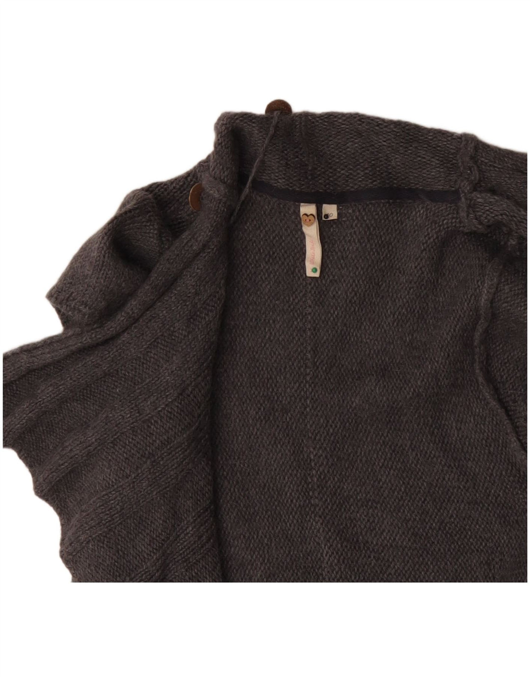 Женский открытый кардиган с короткими рукавами White Stuff, Великобритания, 10, маленький, серый, шерстяной