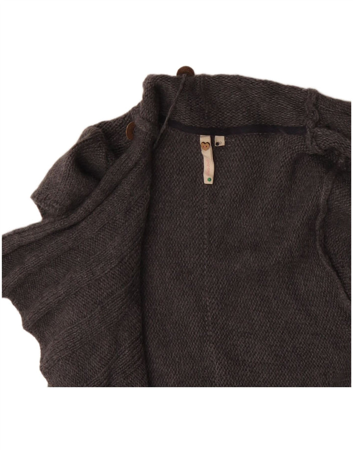 Женский открытый кардиган с короткими рукавами White Stuff, Великобритания, 10, маленький, серый, шерстяной