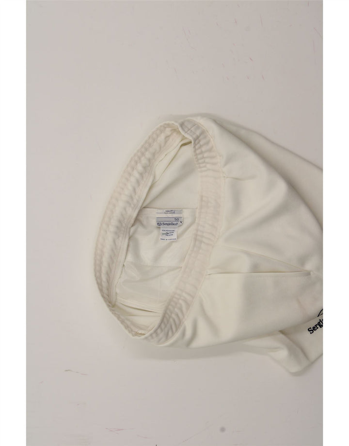 SERGIO TACCHINI Womens Sport Shorts IT 50 XL  White Polyester Vintage Sergio Tacchini and Second-Hand Sergio Tacchini from Messina Hembry 