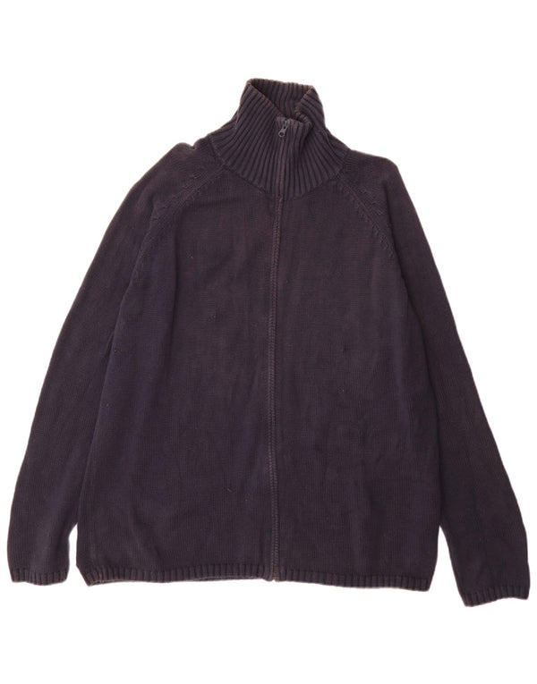 Мужской кардиган Zara XL, темно-синий, хлопок