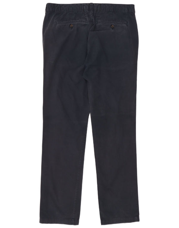 Jack Wills Mens Straight Chino Trousers W34 L32 Navy Blue