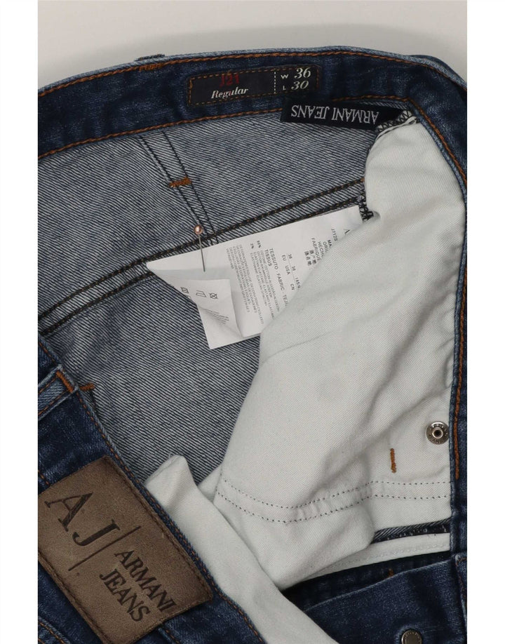 Мужские прямые джинсы Armani Regular W36 L30, синие, хлопок