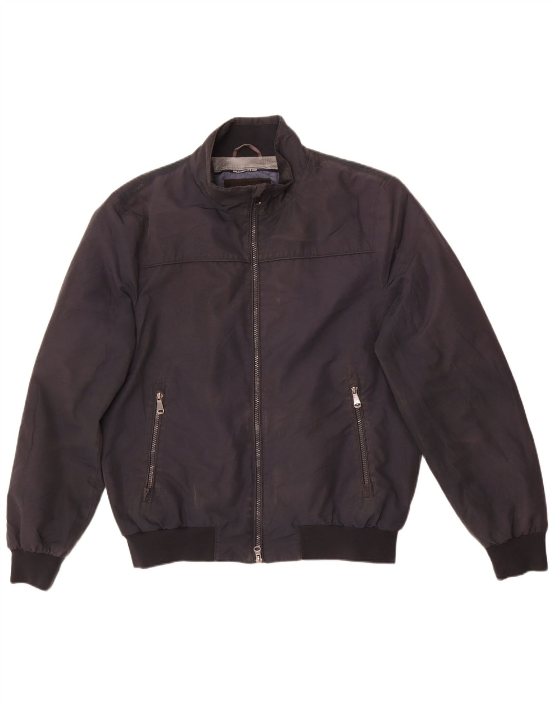 Мужская куртка-бомбер Geox Respira UK 40, большая, черная, полиэстер