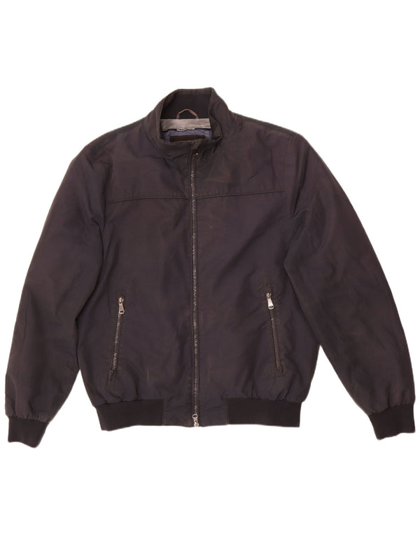 Мужская куртка-бомбер Geox Respira UK 40, большая, черная, полиэстер