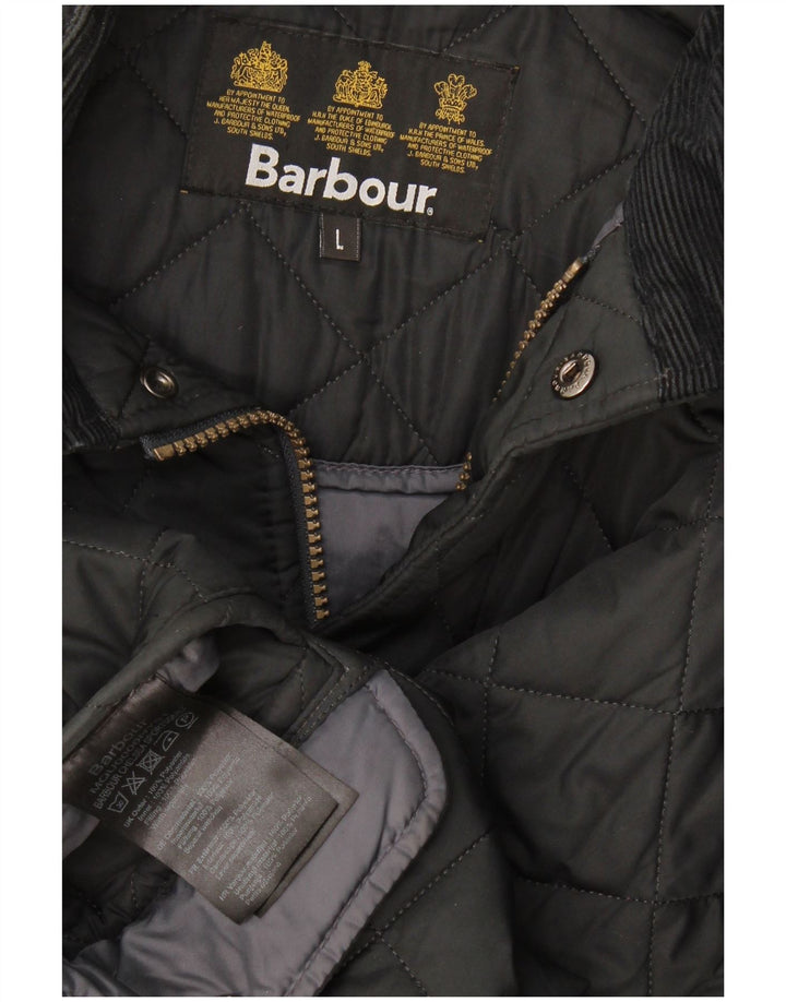 Мужская стеганая куртка Barbour UK 40, большая черная, полиэстер