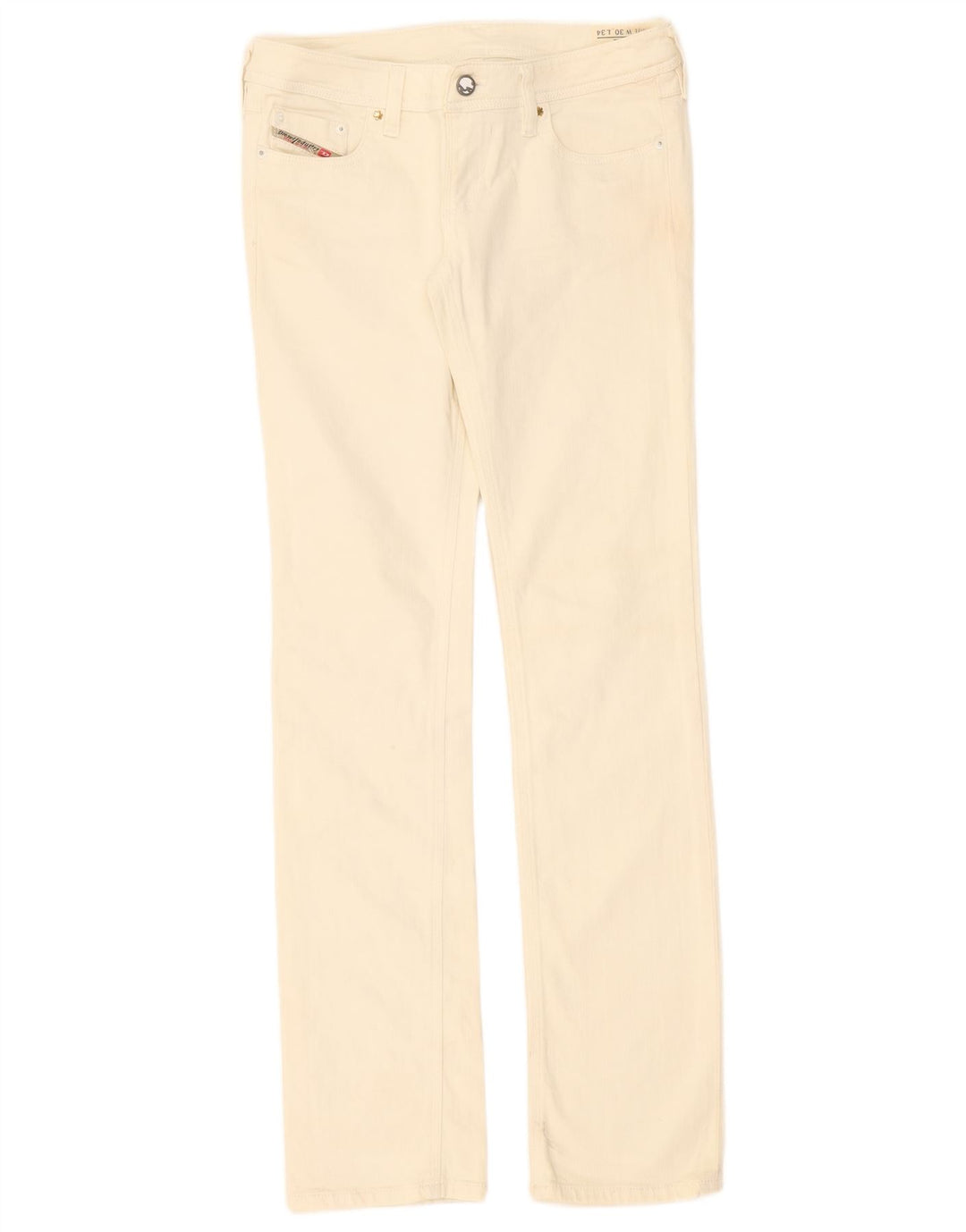 Женские узкие джинсы Diesel Lowky W30 L34 Off White, хлопок