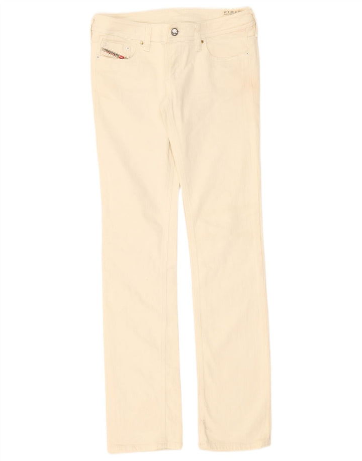 Женские узкие джинсы Diesel Lowky W30 L34 Off White, хлопок